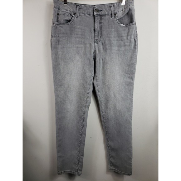 Bandolino Denim - Bandolino Mandie Slim  Straight Jeans Women's 12Gray Wash.